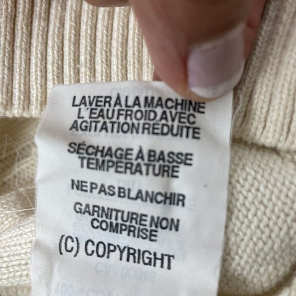 Tundra Canada Men’s Beige Sweater 100% Cotton Sz M - Picture 8 of 8